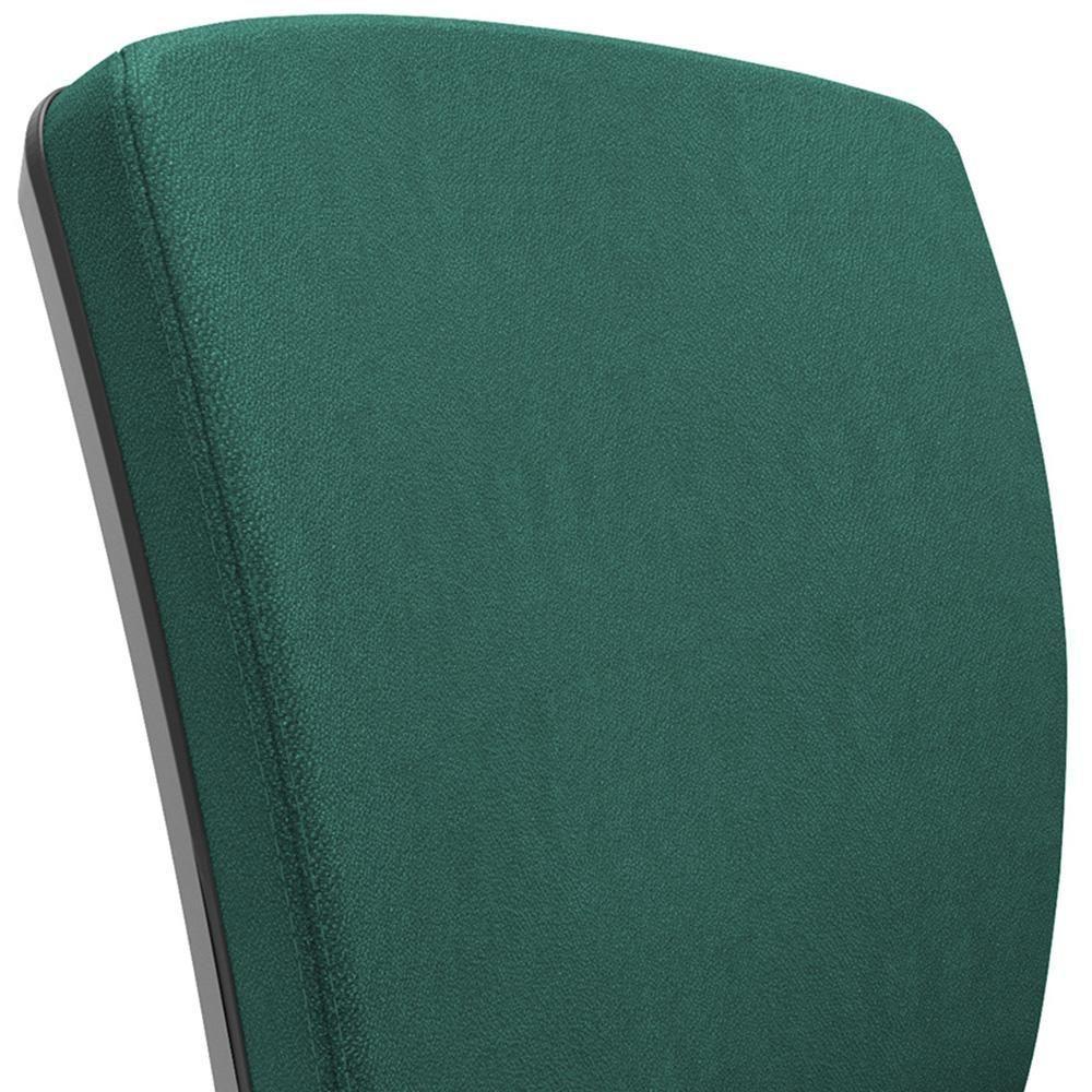 Cadeira De Escritório Executiva Office Base Giratória Preto Baixa Flexi P03 Poliéster Verde - Lyam - 9