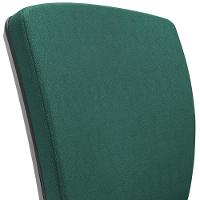 Cadeira De Escritório Executiva Office Base Giratória Preto Baixa Flexi P03 Poliéster Verde - Lyam - 9