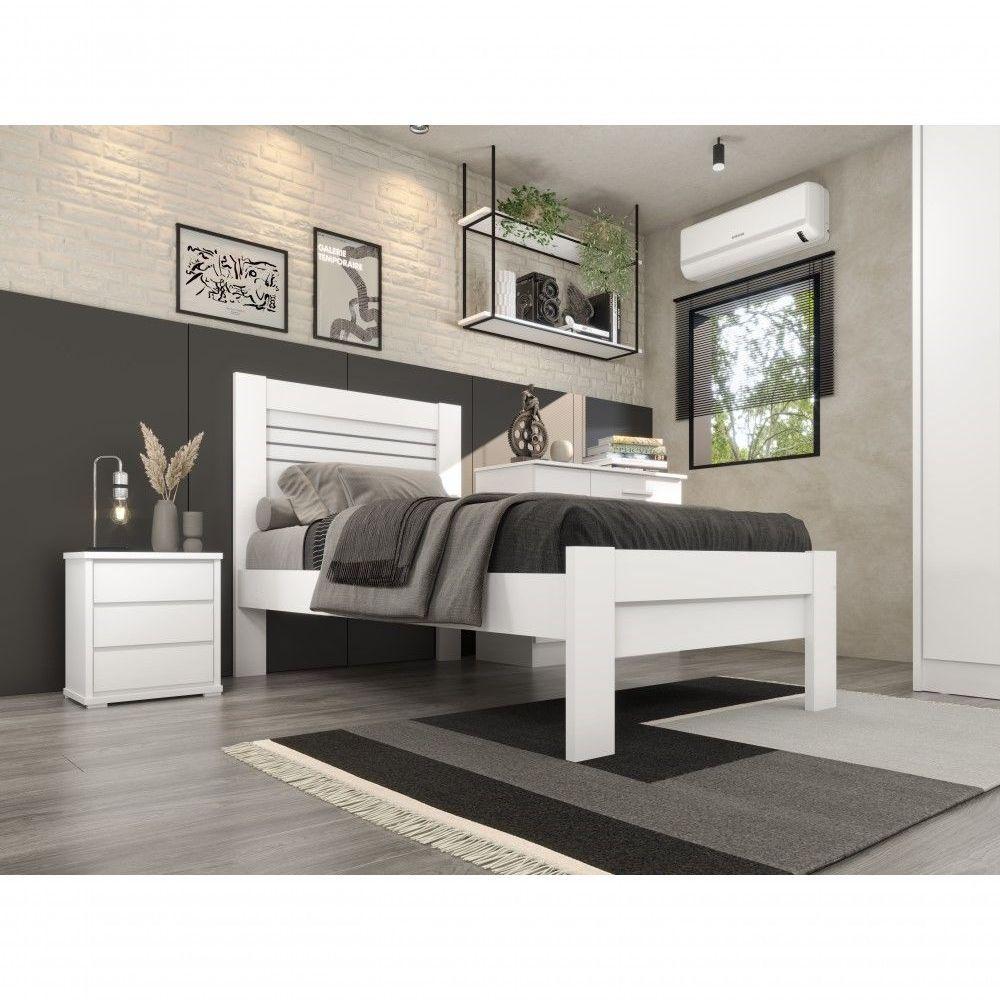 Cama Solteiro Safira Tcil Neve - 1