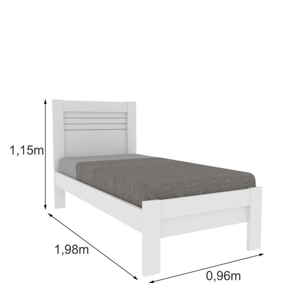 Cama Solteiro Safira Tcil Neve - 3