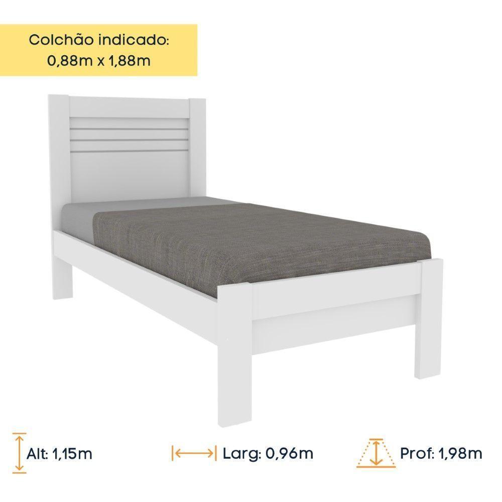 Cama Solteiro Safira Tcil Neve - 4