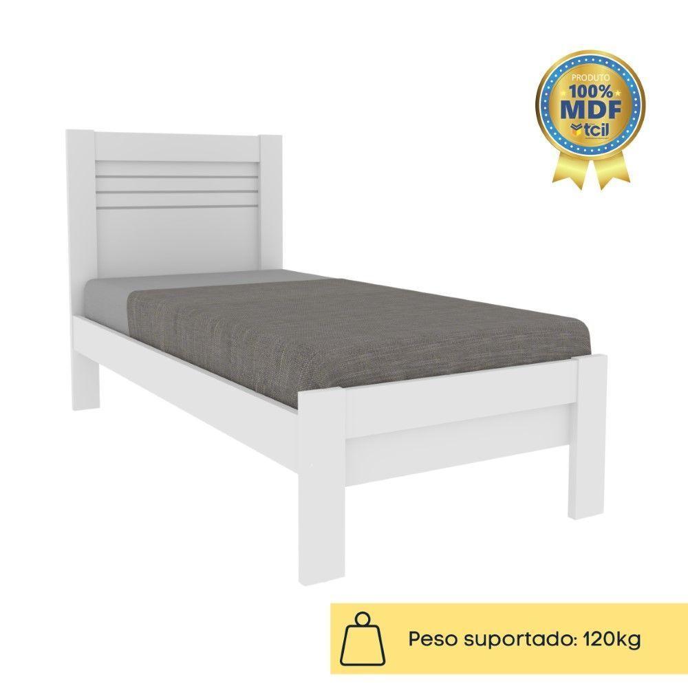 Cama Solteiro Safira Tcil Neve - 5