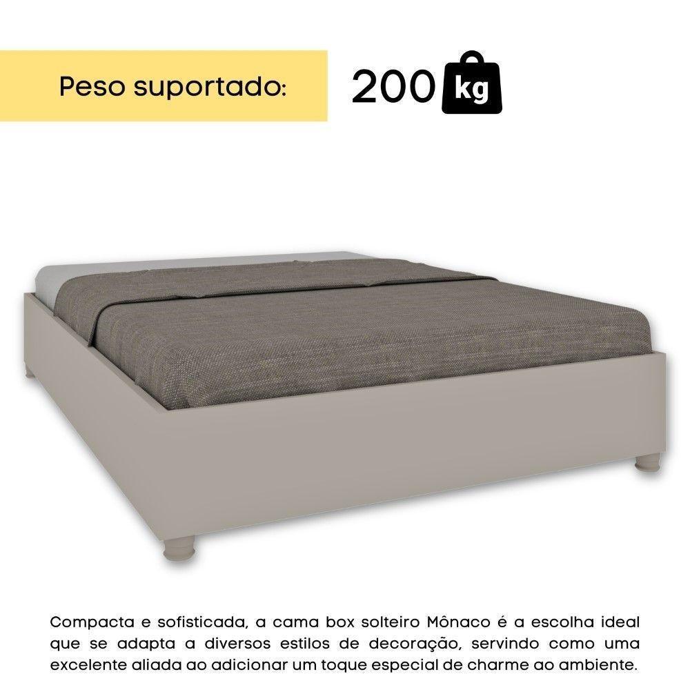 Cama Box Casal Mônaco Tcil off White - 5