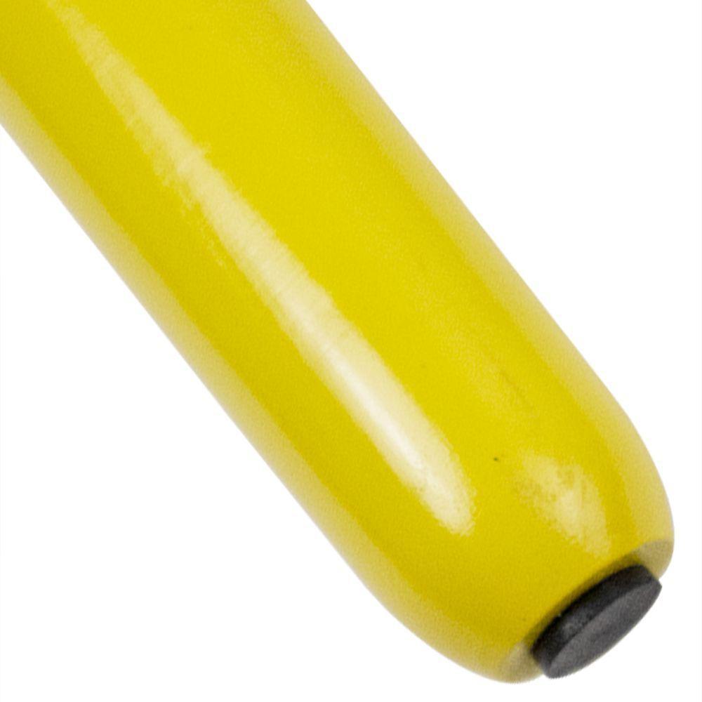 1 Pé Palito Amarelo 30 Cm Com Rosca Metal Para Móveis D10 - D'rossi - 3