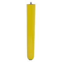 1 Pé Palito Amarelo 30 Cm Com Rosca Metal Para Móveis D10 - D'rossi - 1