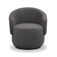 Poltrona Decorativa Orgânica Kit 2 Névoa Bouclê E03 - D'rossi Cinza Escuro - 5