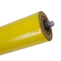 1 Pé Palito Amarelo 25 Cm Com Rosca Metal Para Móveis D10 - D'rossi - 2
