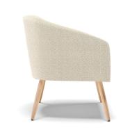 Poltrona Decorativa Pé Palito Natural Stella Bouclê D03 - D'rossi Azul - 6