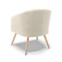 Poltrona Decorativa Pé Palito Natural Stella Bouclê D03 - D'rossi Azul - 7