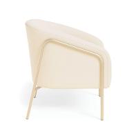 Poltrona Sala Industrial Alta Champanhe Kit 2 Stella Veludo D03 - D'rossi Bege - 6