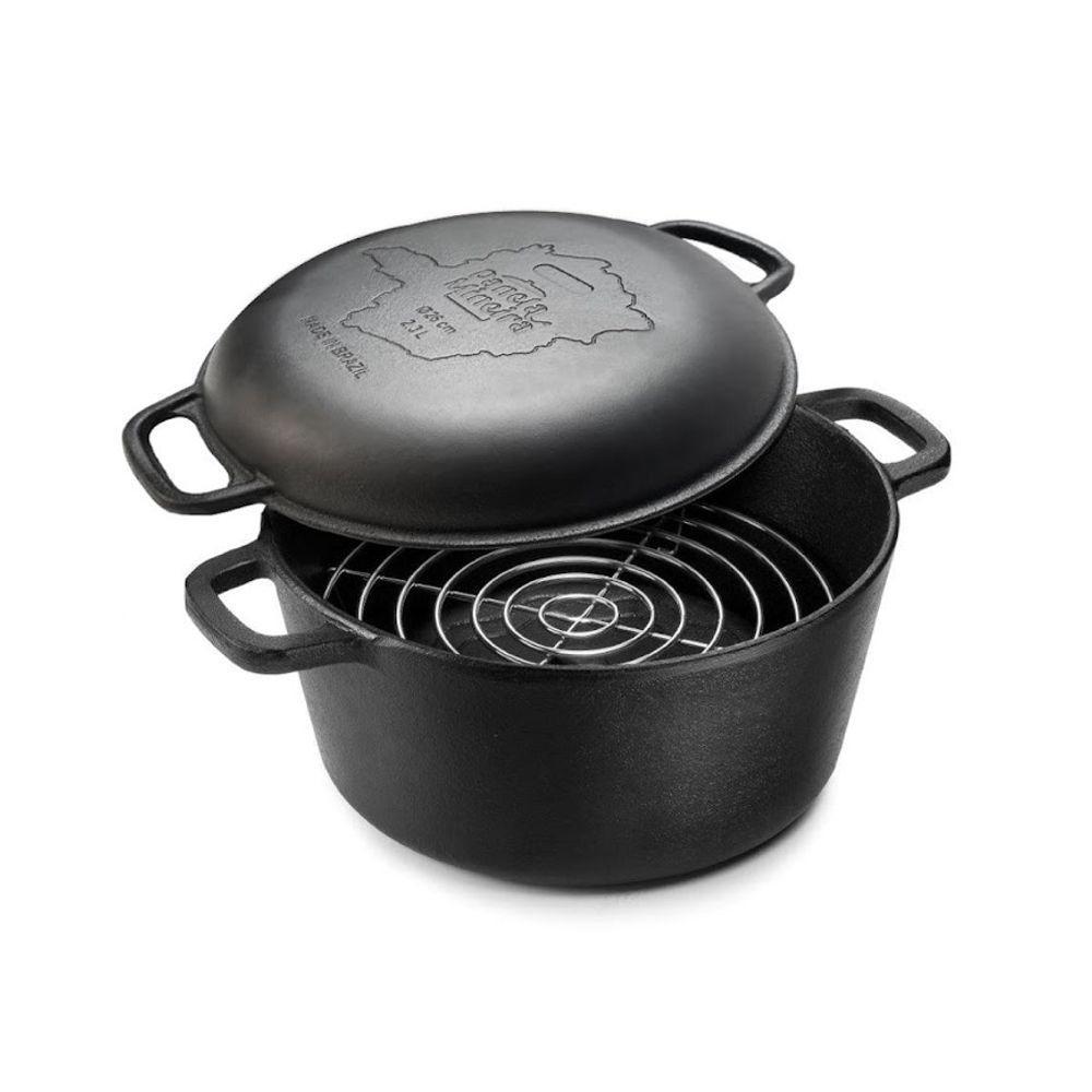 Panela Defumação Mg Ferro Fundido Panelamineira 28x16cm 8,2l - 1