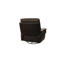 Poltrona Do Papai De Couro Imola Glider Mecânica Preto - 5