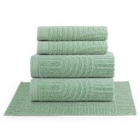 Jogo De Banho Dunna Toalhas Macias 100% Algodão Fio Penteado 5 Peças Verde Pistache - 1