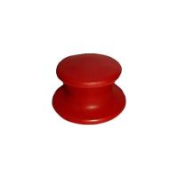 Kit 5 Pegador Puxador Tampa Vidro E Ferro Panela Vermelho - 2