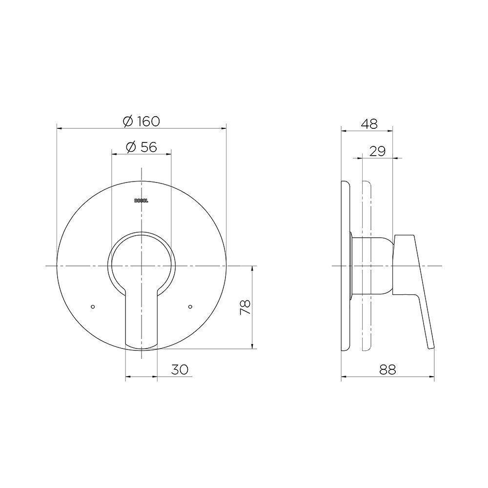 Acabamento Monocomando Chuveiro E Ducha Higiênica Docol Chess/gali 90009620006 Base Deca Cromado - 2