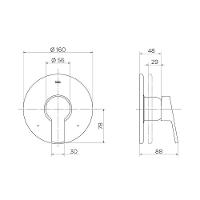 Acabamento Monocomando Chuveiro E Ducha Higiênica Docol Chess/gali 90009620006 Base Deca Cromado - 2