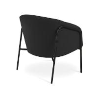 Poltrona Sala Industrial Alta Preto Stella Veludo D03 - D'rossi Preto - 6