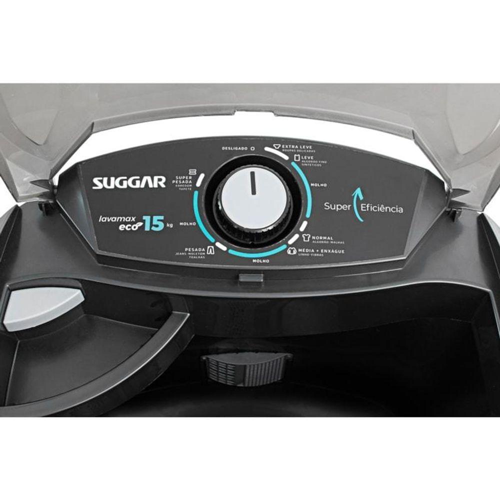 Tanquinho Lavamax Eco 15kg Preta Suggar 110V - 5