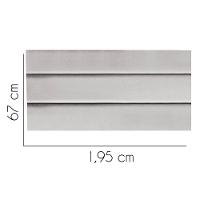 Painel Cabeceira Estofada Argentina 195cm Cama Box King Suede Cinza Claro- Mabe Magazine - 2