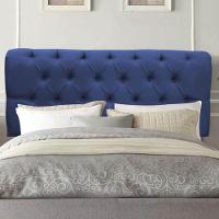 Painel Cabeceira Estofada Paris 160cm Cama Box Queen Suede Azul- Mabe Magazine - 1