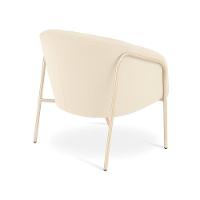 Poltrona Sala Industrial Alta Champanhe Stella Veludo D03 - D'rossi Marsala - 3