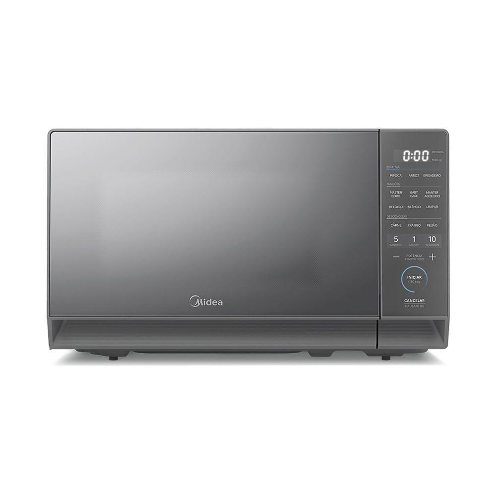 Micro-Ondas 20L Prata Porta Espelhada MasterCook Midea MHP20S1 - 110V - 1