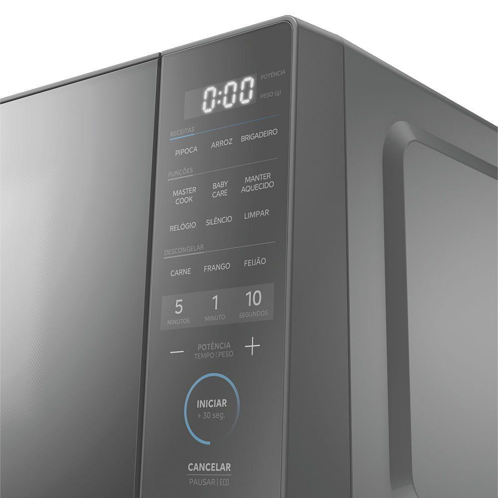 Micro-Ondas 20L Prata Porta Espelhada MasterCook Midea MHP20S1 - 110V - 3