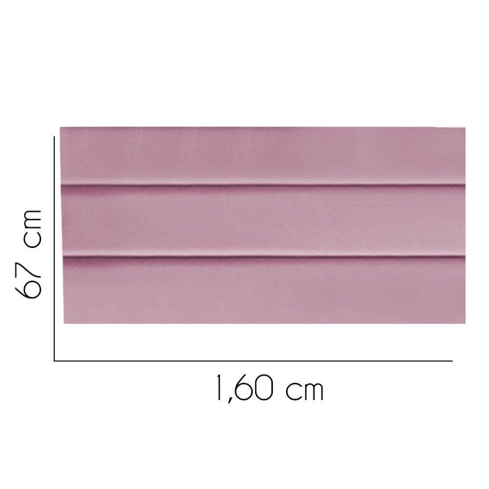 Painel Cabeceira Estofada Argentina 160cm Cama Box Queen Suede Rosa Bebe- Mabe Magazine - 2