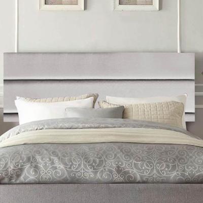 Painel Cabeceira Estofada Argentina 90cm Cama Box Solteiro Corino Cinza Claro- Mabe Magazine