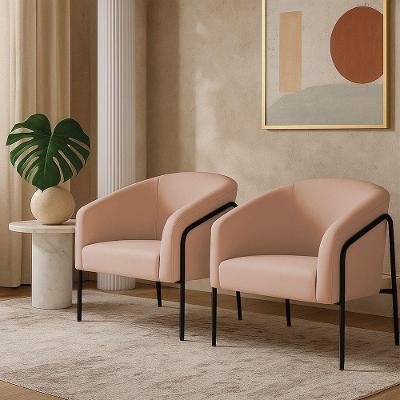 Poltrona Sala Industrial Alta Preto Kit 2 Stella Veludo D03 - D'rossi Rose