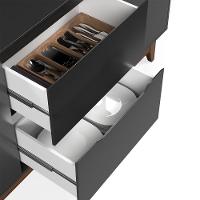 Buffet 2 Portas Flow Preto