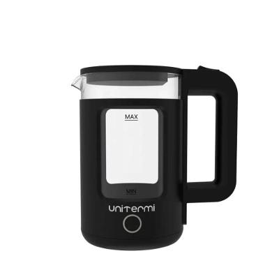 Chaleira Elétrica Unitermi Mali 1,5L Vidro Aço Inox Preto 1100W 220V