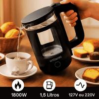 Chaleira Eletrica 1,5l Mali Preto 220v - Unitermi 6.1.116 - 3