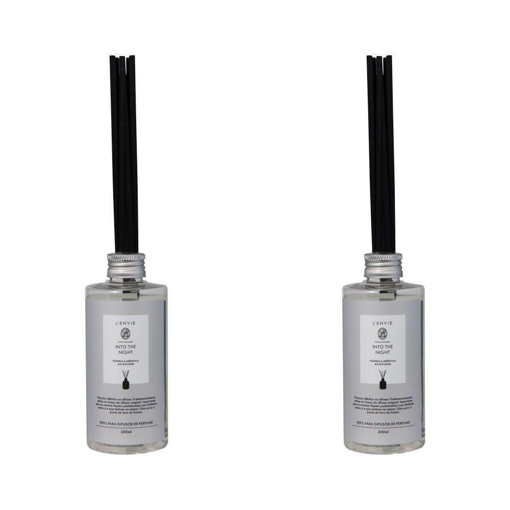 Kit 02 Refis Para Difusor De Perfume Into The Night 250ml Classic Lenvie - 1