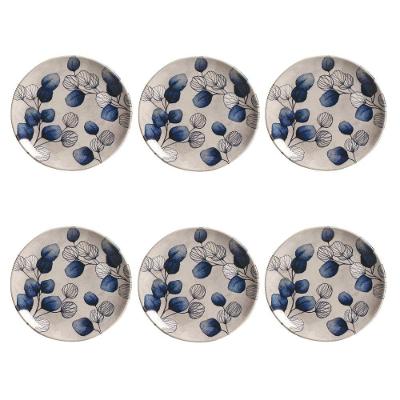 Conjunto De Pratos De Sobremesa 06 Peças Coup New Blue Porto Brasil