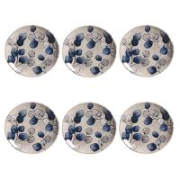 Conjunto De Pratos De Sobremesa 06 Peças Coup New Blue Porto Brasil - 1