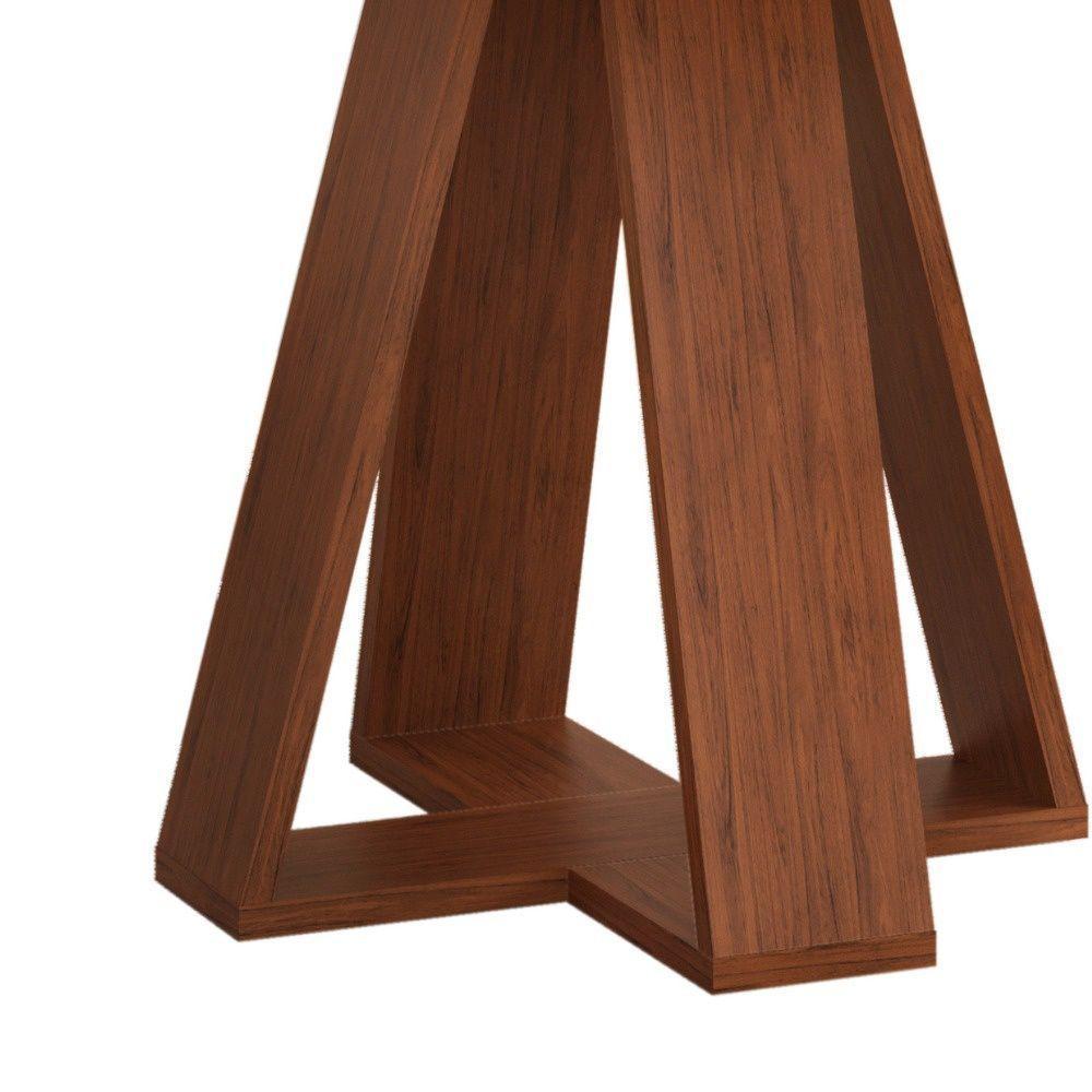 Mesa De Jantar Tampo Redondo Chanfrado Curvo Mad/vid 103cm Kiara Freijó Off White- Mabe Magazine - 4