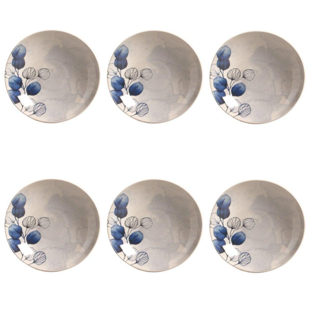 Conjunto De Pratos Fundos 06 Peças Coup New Blue Porto Brasil - 1