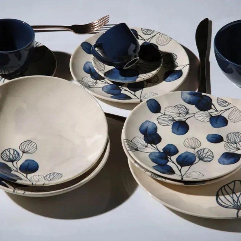 Conjunto De Pratos Fundos 06 Peças Coup New Blue Porto Brasil - 3