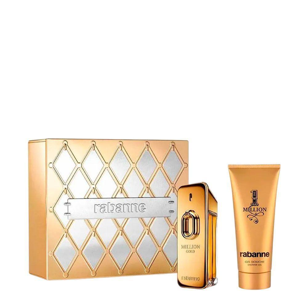 Kit Rabanne Million Gold Masculino - Edp Intense 100ml + Shower Gel 100ml - 1