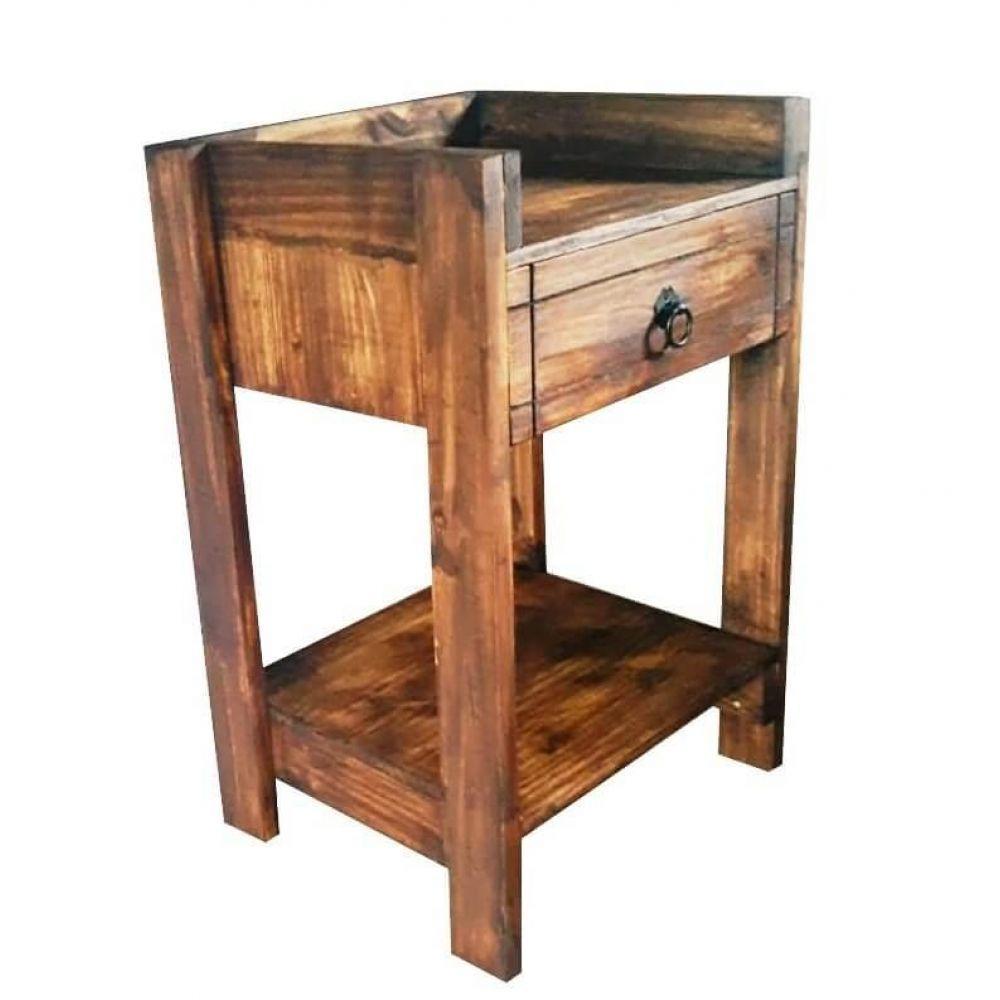 Aparador com 1 Gaveta e Prateleira De Madeira Móveis Arpus - 6