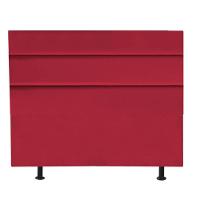 Cabeceira Estofada Cama Box King 195cm Argentina Corino Vermelho- Mabe Magazine - 2