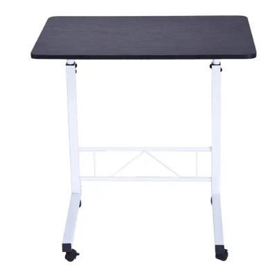 Mesa Multifuncional Portátil Com Rodinhas Ajustável Marrom Escuro– Ideal Para Notebook, Jantar E Estudo No Home Office