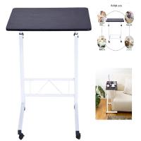 Mesa Multifuncional Portátil Com Rodinhas Ajustável Marrom Escuro– Ideal Para Notebook, Jantar E Estudo No Home Office - 2