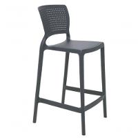 Cadeira Tramontina Safira Alta Residência Em Fibra De Vidro Grafite - 1