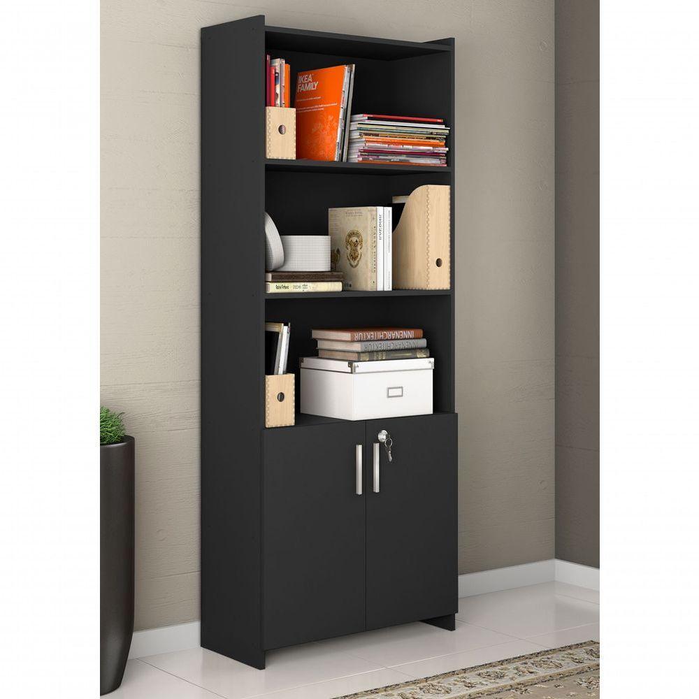 Armário Multiuso Ordo Preto - Moveisaqui - 4