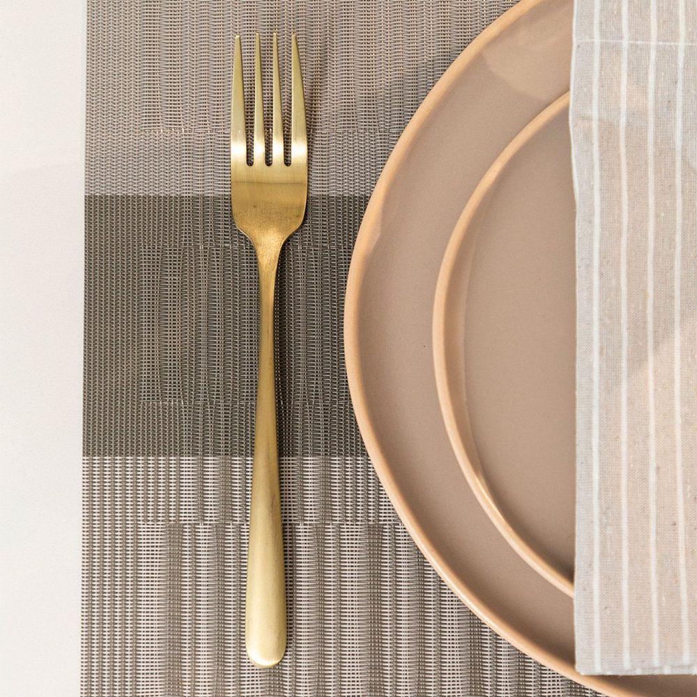 Jogo Americano Copa E Cia Avulso Loom 35x48 Cm Listras Taupe - 5