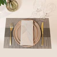 Jogo Americano Copa E Cia Avulso Loom 35x48 Cm Listras Taupe - 2