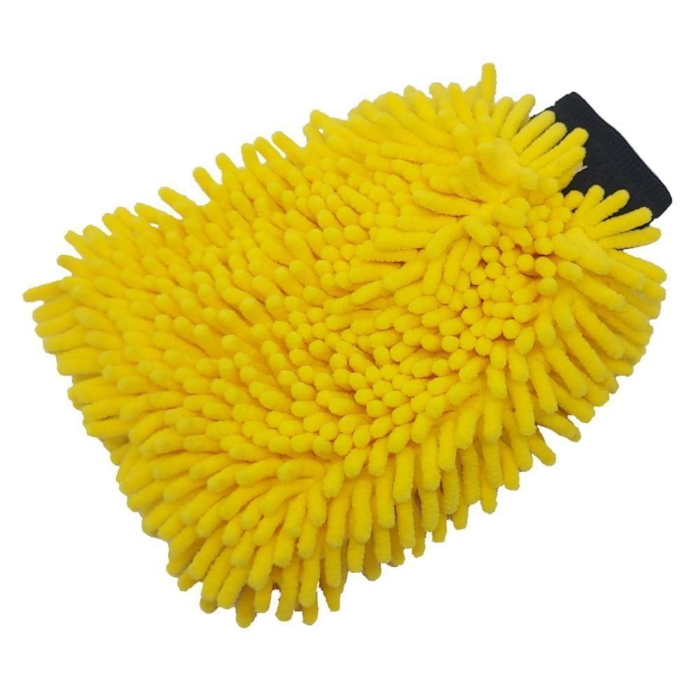 Luva De Microfibra Multiuso Limpeza Lavação Automotiva Carro - 1