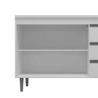 Balcão Gabinete De Pia Para Cozinha Sem Tampo 100cm Andréia Branco- Mabe Magazine - 6